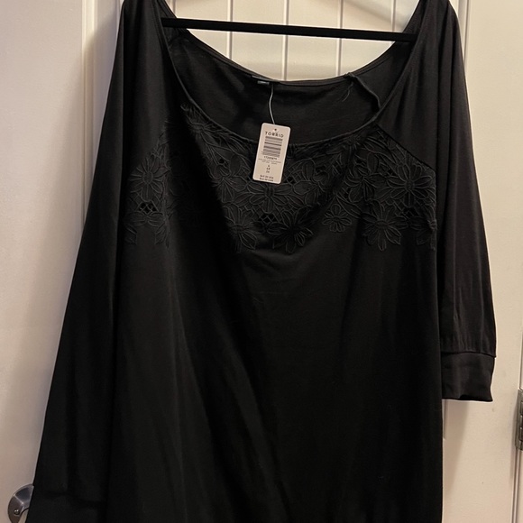Torrid off shoulder sweat shirt 4x - Picture 6 of 7